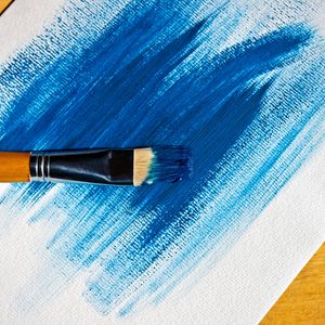 Preview wallpaper brush, paint, blue, paper