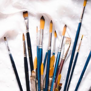 Preview wallpaper brushes, artist, watercolor, paint, set