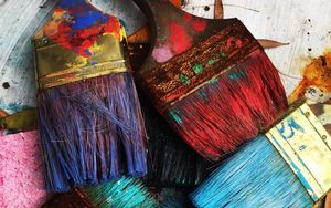 Preview wallpaper brushes, paint, artistic, colorful
