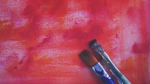 Preview wallpaper brushes, paint, red, drawing, artistic