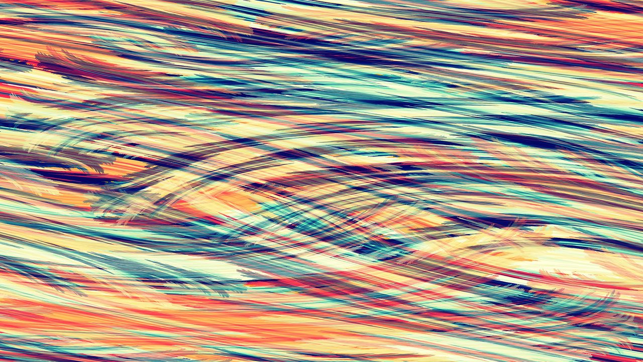 Wallpaper brushstrokes, stripes, colorful, abstraction