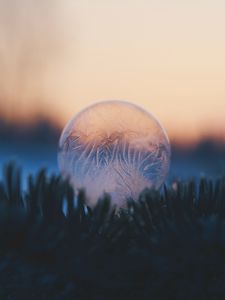 Preview wallpaper bubble, ball, ice, macro