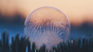 Preview wallpaper bubble, ball, ice, macro