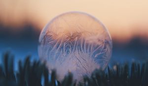 Preview wallpaper bubble, ball, ice, macro