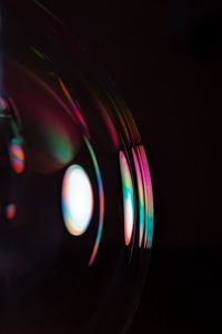 Preview wallpaper bubble, lens flare, gradient, dark