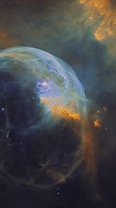 Preview wallpaper bubble nebula, nebula, glow, stars, space