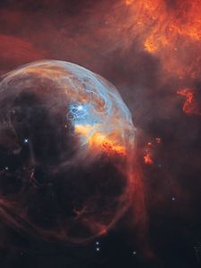 Preview wallpaper bubble nebula, nebula, stars, space