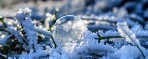 Preview wallpaper bubble, orb, frost, snow