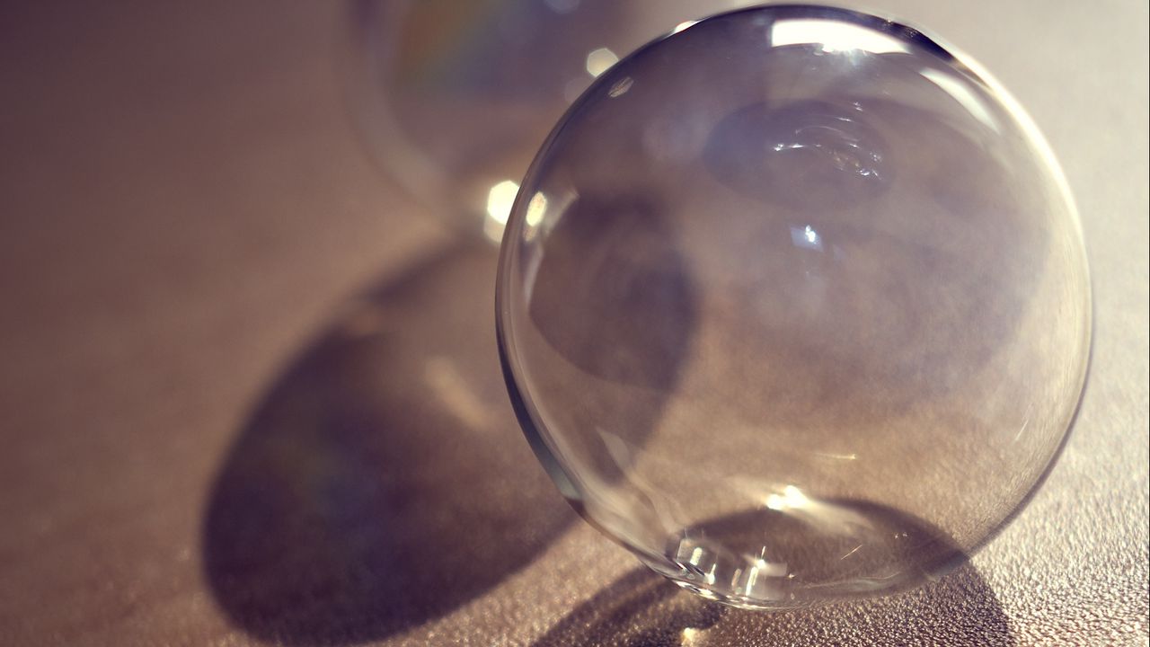 Wallpaper bubble, transparent, shadow, sphere, macro