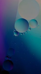 Preview wallpaper bubble, water, gradient, dark