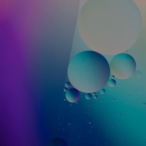 Preview wallpaper bubble, water, gradient, dark