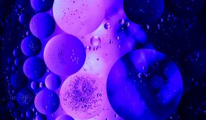 Preview wallpaper bubbles, air, circles, structure, transparent, purple, dark