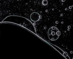 Preview wallpaper bubbles, black, water