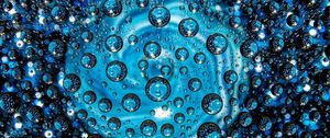 Preview wallpaper bubbles, blue, patterns, circles