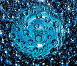 Preview wallpaper bubbles, blue, patterns, circles