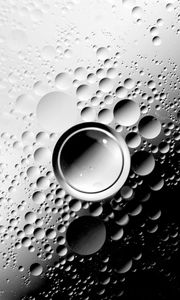 Preview wallpaper bubbles, bw, form, gray, white