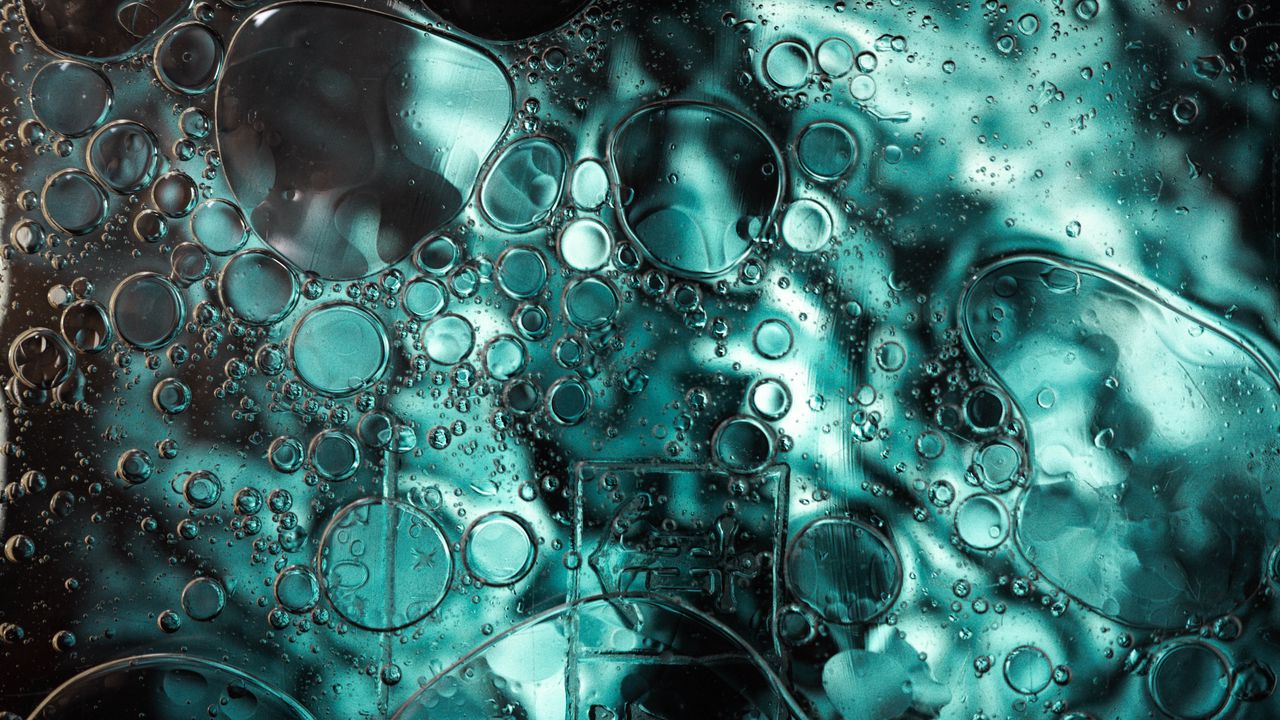Wallpaper bubbles, circles, abstraction, water