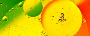 Preview wallpaper bubbles, circles, abstraction, yellow