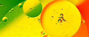 Preview wallpaper bubbles, circles, abstraction, yellow