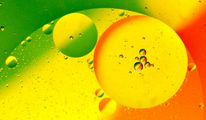 Preview wallpaper bubbles, circles, abstraction, yellow