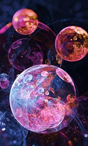 Preview wallpaper bubbles, circles, colorful, abstraction