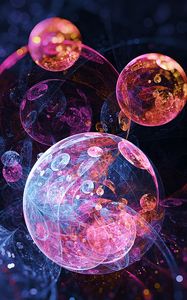 Preview wallpaper bubbles, circles, colorful, abstraction