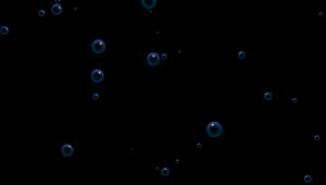 Preview wallpaper bubbles, circles, dark, form