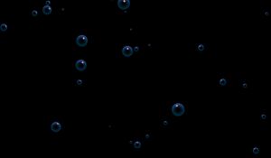 Preview wallpaper bubbles, circles, dark, form