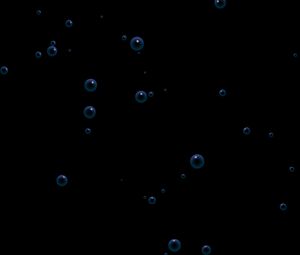 Preview wallpaper bubbles, circles, dark, form