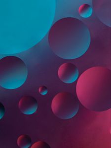 Preview wallpaper bubbles, circles, liquid, macro