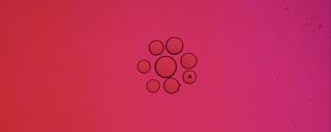 Preview wallpaper bubbles, circles, liquid, abstraction, pink