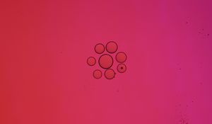 Preview wallpaper bubbles, circles, liquid, abstraction, pink