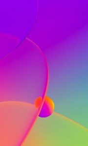 Preview wallpaper bubbles, circles, liquid, abstraction, colorful