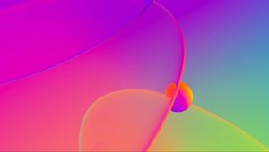Preview wallpaper bubbles, circles, liquid, abstraction, colorful