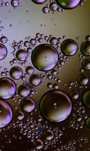 Preview wallpaper bubbles, circles, water, gradient, abstraction