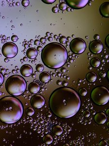 Preview wallpaper bubbles, circles, water, gradient, abstraction