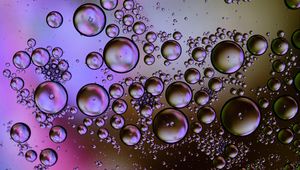 Preview wallpaper bubbles, circles, water, gradient, abstraction