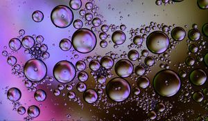 Preview wallpaper bubbles, circles, water, gradient, abstraction