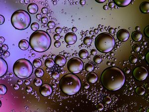 Preview wallpaper bubbles, circles, water, gradient, abstraction