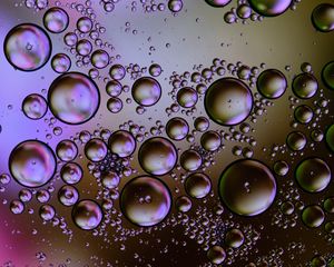 Preview wallpaper bubbles, circles, water, gradient, abstraction