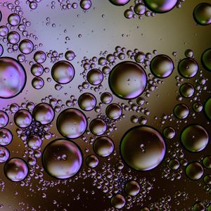 Preview wallpaper bubbles, circles, water, gradient, abstraction