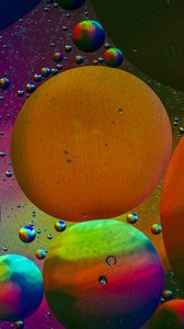 Preview wallpaper bubbles, colorful, abstraction, water