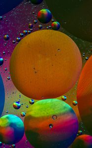 Preview wallpaper bubbles, colorful, abstraction, water