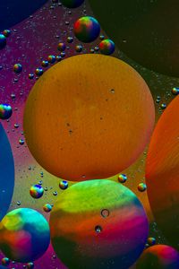 Preview wallpaper bubbles, colorful, abstraction, water