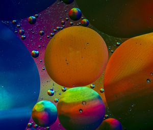 Preview wallpaper bubbles, colorful, abstraction, water