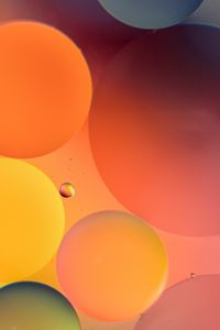 Preview wallpaper bubbles, colorful, gradient, water