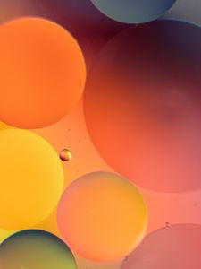 Preview wallpaper bubbles, colorful, gradient, water