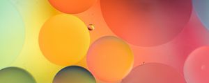 Preview wallpaper bubbles, colorful, gradient, water