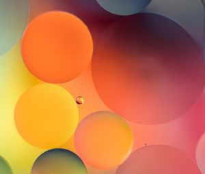 Preview wallpaper bubbles, colorful, gradient, water