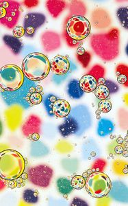 Preview wallpaper bubbles, colorful, water, blur